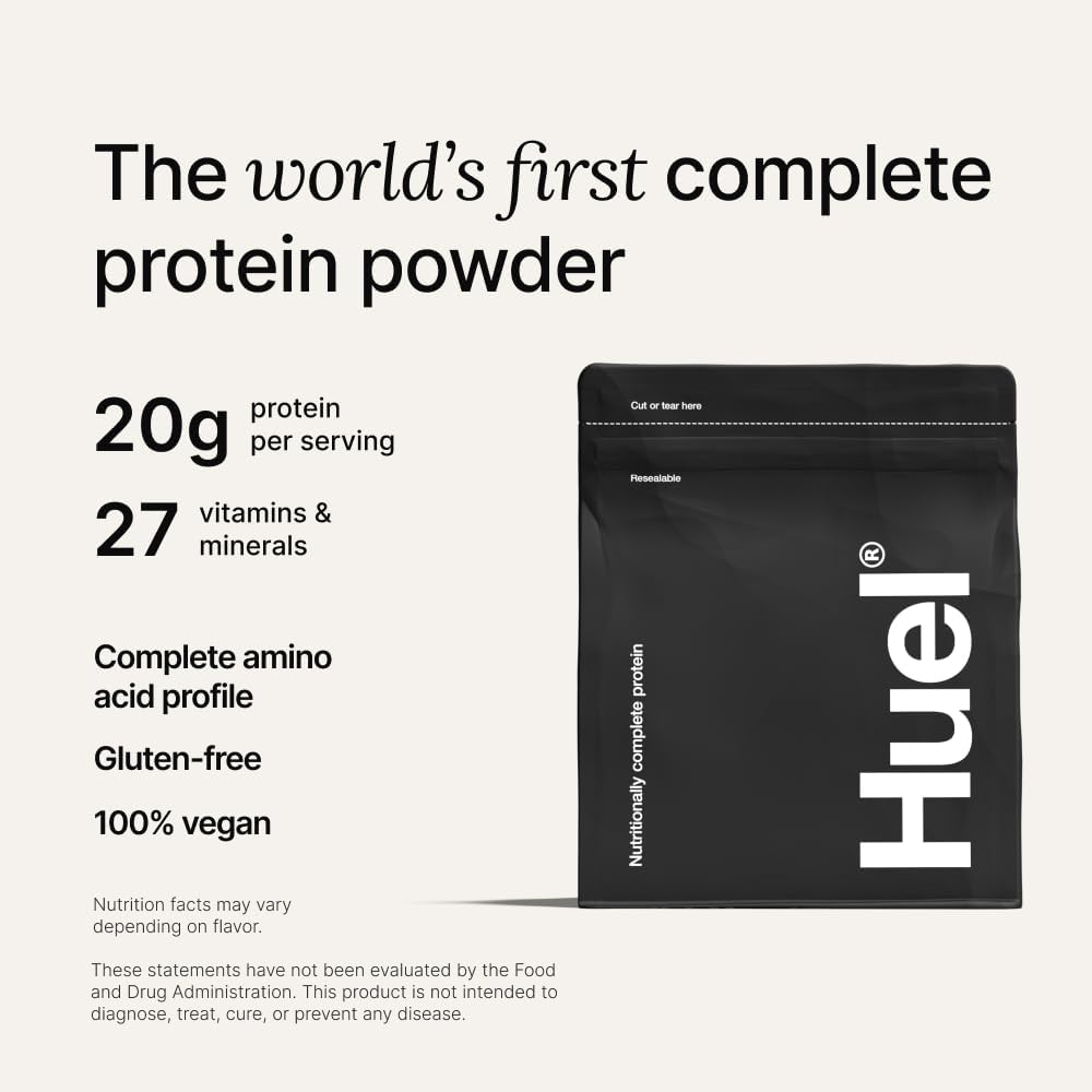 Huel Vegan Protein Powder | Vanilla | Complete Nutrition | 20g Protein
