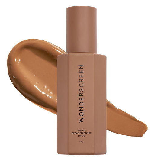 DIME Beauty Tinted Glow Wonderscreen SPF 30 - Mineral Tinted Moisturizer for Face with 19% Zinc Oxide, Skin-Enhancing Tone-Evening Sunscreen, Glow-Enhancing Tint, Vegan, Cruelty-Free, 50 g
