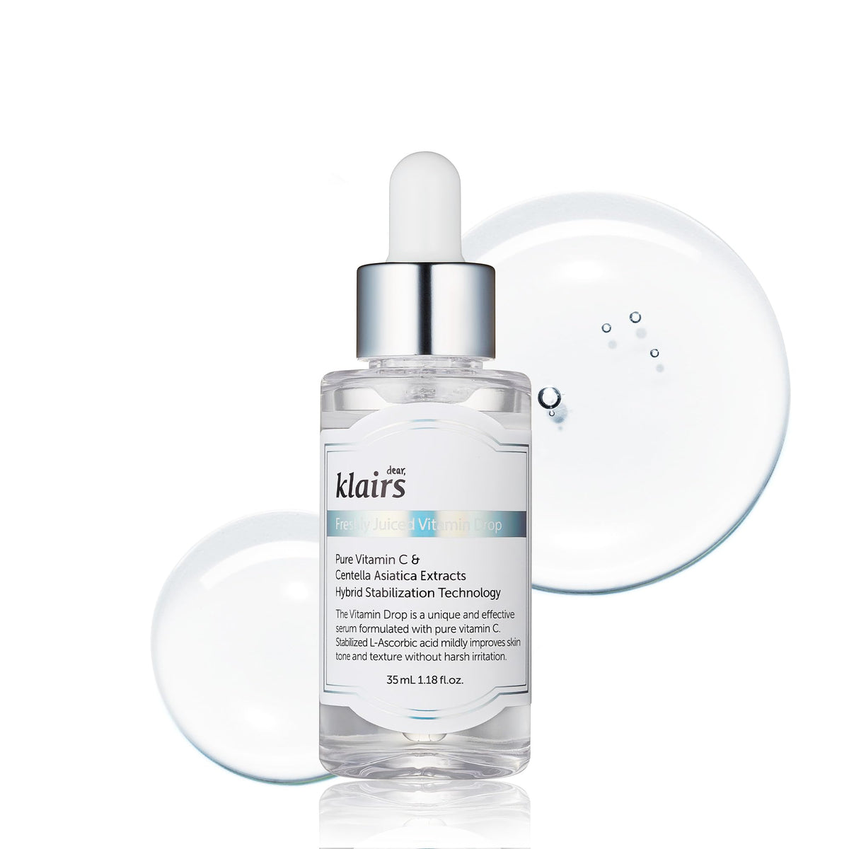 DearKlairs Vitamin C Serum – Korean Brightening Daily Serum with 5% Pure Vitamin C, EGF Peptides & Niacinamide, for Even Skin Tone, Dark Spot Care, Sensitive Skin, 1.18 Fl Oz