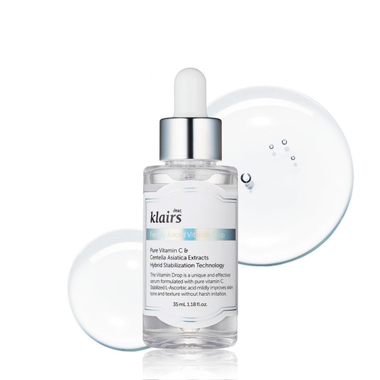 DearKlairs Vitamin C Serum – Korean Brightening Daily Serum with 5% Pure Vitamin C, EGF Peptides & Niacinamide, for Even Skin Tone, Dark Spot Care, Sensitive Skin, 1.18 Fl Oz