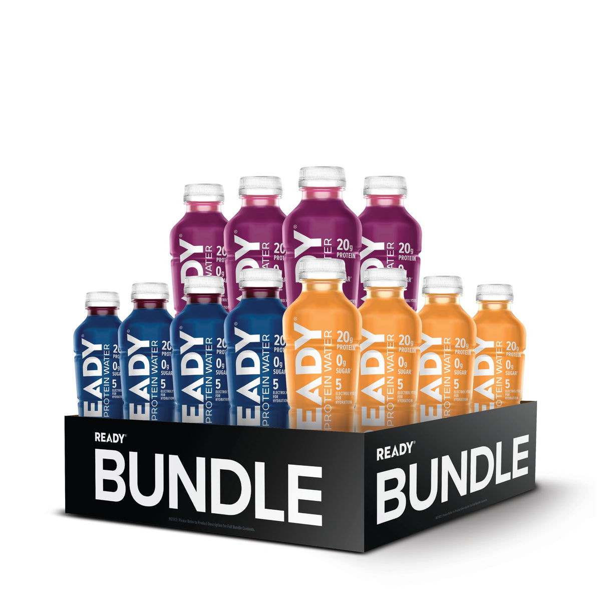 Ready Clear Protein Water, Pink Grapefruit, 20g Whey Protein Isolate 12Pack