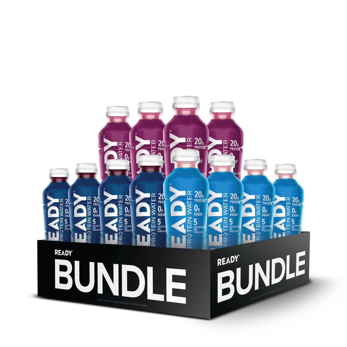 Ready Clear Protein Water, Pink Grapefruit, 20g Whey Protein Isolate 12Pack